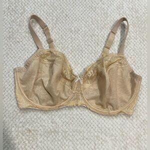 Cacique Unlined Full Coverage Bra in Beige Size 42DDD(F)